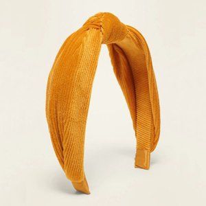 Yellow Corduroy Knot Headband